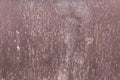 Paint marks on dirty old surface brown metal background steel texture outdated worn Royalty Free Stock Photo