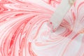 Paint mixing Royalty Free Stock Photo