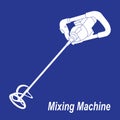 Paint mixing machine Royalty Free Stock Photo