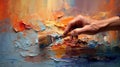 paint oil painting supplies Royalty Free Stock Photo