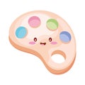 paint pallete kawaii style