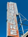 Old furniture store sign Royalty Free Stock Photo