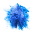 Paint powder green color explosion particle dust cloud splash abstract texture background
