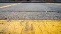 paint road yellow lines Royalty Free Stock Photo