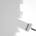 paint roller concept with marking Royalty Free Stock Photo