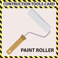 PAINT ROLLER - CONSTRUCTION TOOLS CARD IMAGE READY TO USE