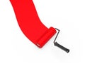 Paint roller red Royalty Free Stock Photo