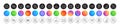 Paint roller, Square area and Brand line icons. For web app, printing. Round icon buttons. Vector