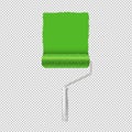 Paint Roller And Paint Stroke Transparent Background Royalty Free Stock Photo