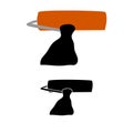 Paint Roller vector Icon Royalty Free Stock Photo