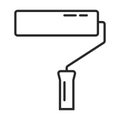 Paint roller vector icon Royalty Free Stock Photo
