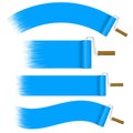 Paint Rollers Set - blue Royalty Free Stock Photo