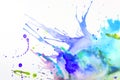 Paint on a sheet of paper Royalty Free Stock Photo