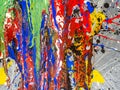 Paint smudges. Color chaos. Mixed different colors Royalty Free Stock Photo
