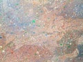 Paint speckles on a surface Royalty Free Stock Photo