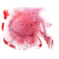 Paint splash ink red, brown blot and white abstract art brushe Royalty Free Stock Photo