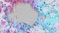 Paint splash ink splatter dye mix pink blue drop Royalty Free Stock Photo
