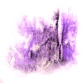Paint splash violet, black ink stain watercolour blob spot brush Royalty Free Stock Photo