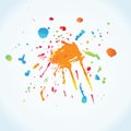 Paint splashes