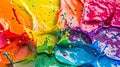 Spectrum Splash: Paint Explosion Artistry Royalty Free Stock Photo