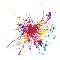 Paint splat rainbow Royalty Free Stock Photo