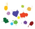 Paint splat vector Royalty Free Stock Photo