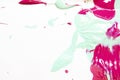 Pink and Blue Paint Splats and Abstract Background Decoration