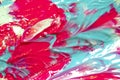 Pink and Blue Paint Splats and Abstract Background Decoration