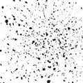 Paint splatter background. Grunge distress calligraphy ink stains. Black ink blow explosion. Splatter background. Spray paint