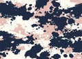 Paint stained camouflage repeat pattern Royalty Free Stock Photo