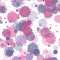 Paint stains seamless splatter, spray blots, spots Royalty Free Stock Photo