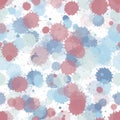 Paint stains seamless splatter  spray blots  spots Royalty Free Stock Photo