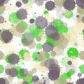 Paint stains seamless splatter, spray blots, spots Royalty Free Stock Photo