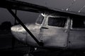 Paint stripped off Cessna 172 airplane Royalty Free Stock Photo