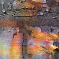 Paint Strokes Rust Abstract Royalty Free Stock Photo