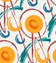 Paint strokes seamless pattern Royalty Free Stock Photo