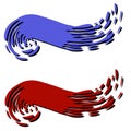 Paint Swirl Web Page Logos 2 Royalty Free Stock Photo