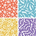 Paint texture elements colorful seamless pattern