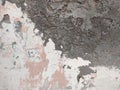 Abstract Dark Grunge wall texture background. Paint cracking off dark wall with rust underneath.distressed crackled texture.