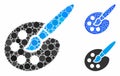 Paint tools Composition Icon of Round Dots