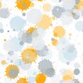 Paint stains seamless splatter, spray blots, spots Royalty Free Stock Photo