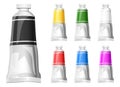 Paint tube vector design illustration isolated on white background Royalty Free Stock Photo