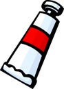 paint tube vector illustration Royalty Free Stock Photo