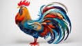 Paint a vivid picture of the indian rooster