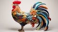 Paint a vivid picture of the indian rooster