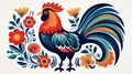 Paint a vivid picture of the indian rooster