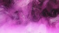 Paint water splash color smoke cloud pink fume Royalty Free Stock Photo