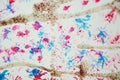 Paint watercolor sparkling lights, blue pink pastel abstract background Royalty Free Stock Photo
