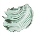 Paint a white background with a mint green brush stroke background. Royalty Free Stock Photo