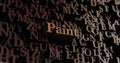 Paint - Wooden 3D rendered letters/message